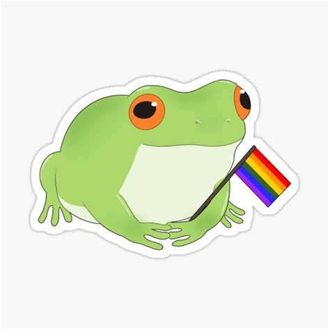 Chemicals In The Water Than Turn The Frogs Gay Sticker By Gemii Ni Redbubble
