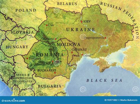 Map Of Romania And Ukraine – The World Map