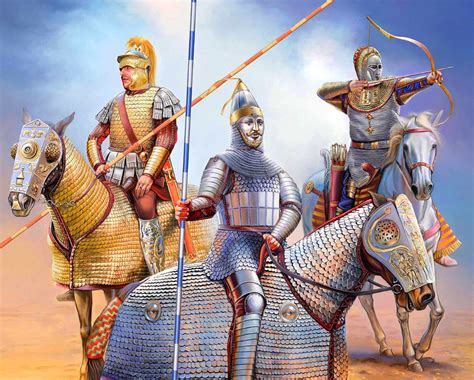 Persian Warrior Sassanid Roman Legion Ancient Armor Roman Soldiers