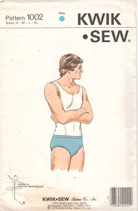 Kwik Sew 1002 1970s Mens Bikini Briefs Pattern Mans By Mbchills