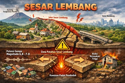 ancaman nyata sesar lembang badan geologi minta implementasi peta