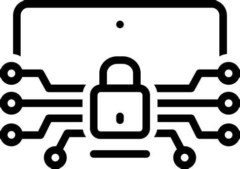 Black Line Icon For Cyber Security 44803695 Vector Art At Vecteezy