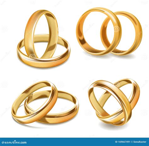 Gold Wedding Rings Stock Illustrations – 10,779 Gold Wedding Rings ...