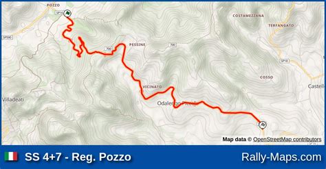 Ss Reg Pozzo Stage Map Rally Del Tartufo Rally Il Grappolo