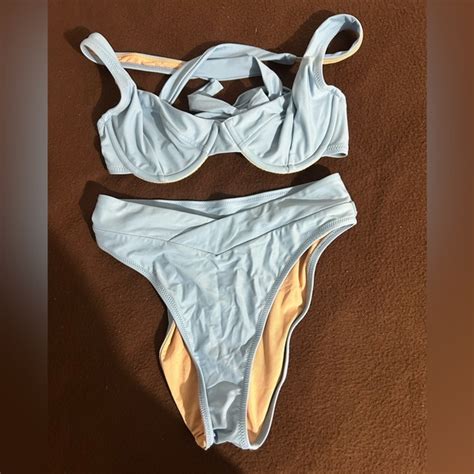 J Crew Swim J Crew Tie Back Bikini Set Top And Bottom Size Small