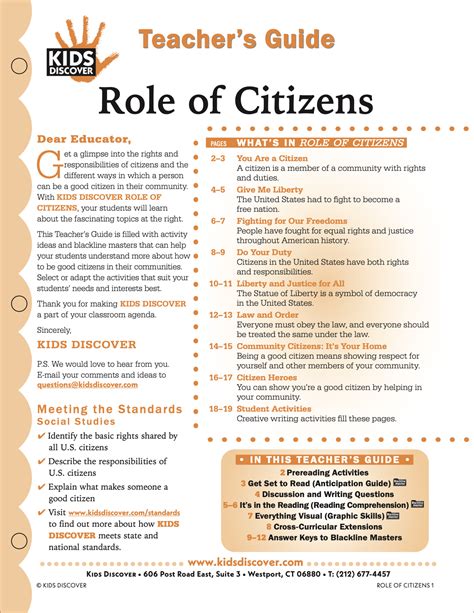 Role of Citizens - Kids Discover