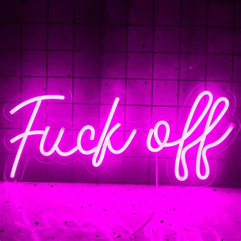 Fuck Off Neon Sign Custom Neon Sign Personalized Flex Led Neon Etsy