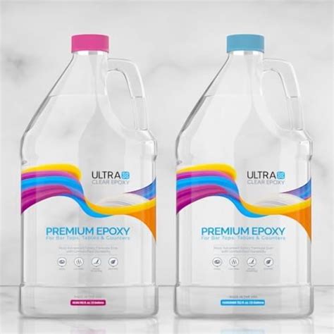 UltraClear Epoxy Resin - 1 Gal Kit (64oz Resin + 64oz Hardener) | Table