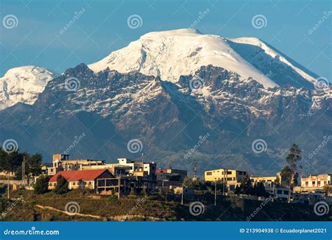 Chimborazo Volcano the Highest Mountain in Ecuador the Closest Point To ...