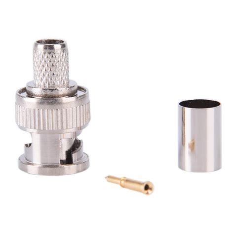 Buy Sets Piece Bnc Rg Male Plug Crimp Connectors At Affordable