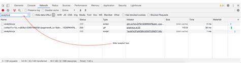 Ferramentas do desenvolvedor do Chrome como filtrar solicitações de rede