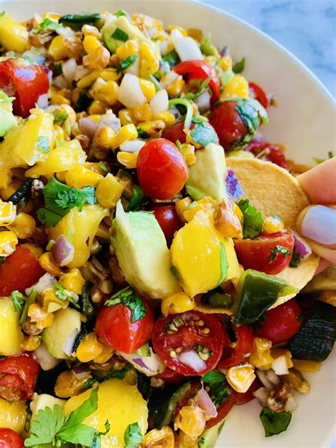 Roasted Corn And Mango Salsa Cokocookscokocooks