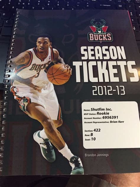 NBA 2012–13 Milwaukee Bucks Full Unused Ticket Stubs - Ticket Stubs