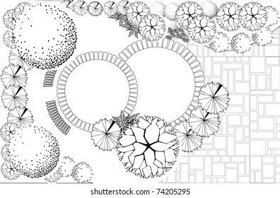 Plan Landscape Garden Stock Vector (Royalty Free) 74205295 | Shutterstock