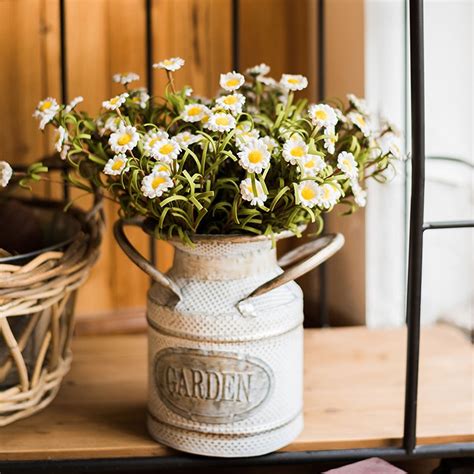 Buqu De Flores Artificiais Decorativas Decora O De Mesa Para Casa