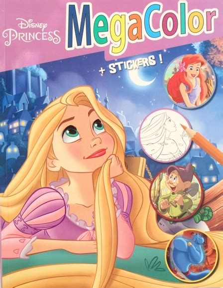 Kolorowanka Disney Princess Mega Color Z Naklejkami Ariel Nie Ka