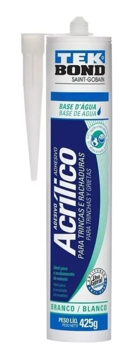 Sellador Acrilico Blanco Tekbond G Base De Agua Vibra Tools