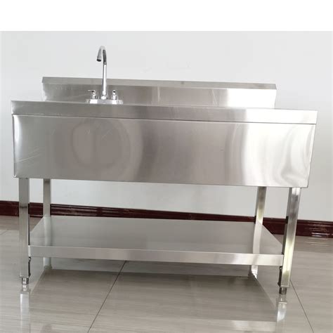 Buy Restaurant Use Stainless Steel Kitchen Work Table With Washing Sink