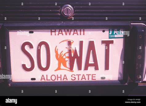 Hawaii Car License Plate Hi Res Stock Photography And Images Alamy