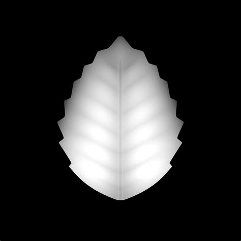 Grayscale Leaf Sculpture