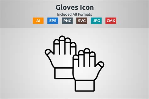 Gloves Vector Outline Icon Graphic by abidehtisham198 · Creative Fabrica