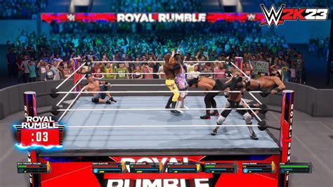 WWE 2k23 Royal Rumble Gameplay Entrance Finishers WWE 2K23 RTX 3050