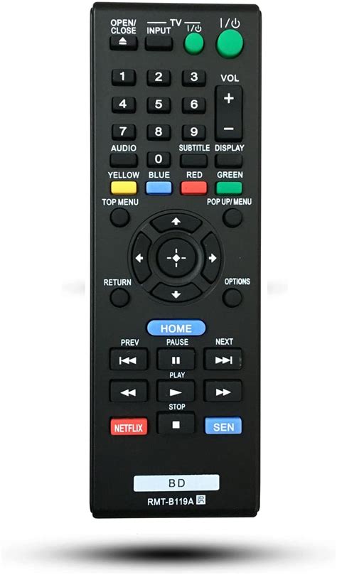 Kassionel New Replacement RMT B119A Universal DVD Remote Control For