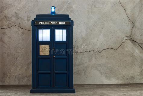 Illuminated Police Call Box Tardis From Doctor Who Stock Image Image Of Call London 263219459