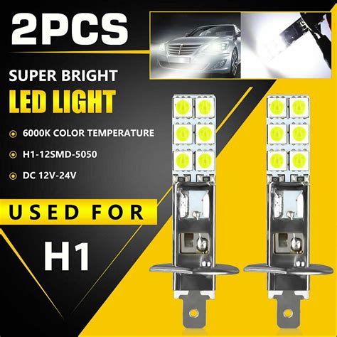 HOZIBE 2Pcs H1 LED Headlight Bulbs Conversion Kit High Low Beam Super