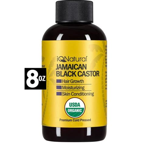 Iq Natural Jamaican Black Castor Hair Oil For Hair Growth And Skin