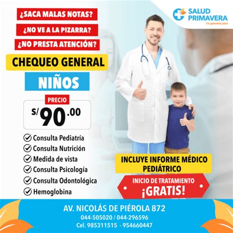 Promociones SALUD PRIMAVERA Centro De Salud