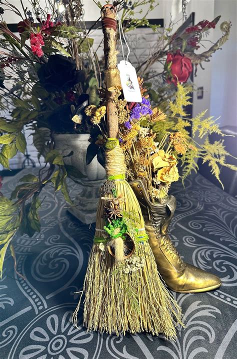 Altar Besom Witches Besom Altar Broom Witch Broom Dried Floral