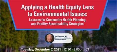 Applying A Health Equity Lens To Environmental Issues Lessons For