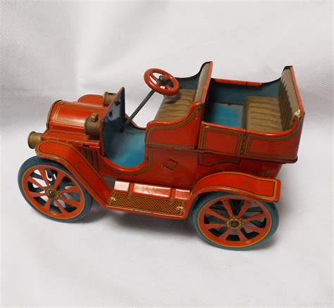 Vintage Modern Tin Toys Static Model T Touring Car From