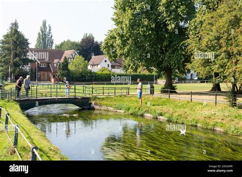 Broxbourne Park Across River New Broxbourne Hertfordshire England