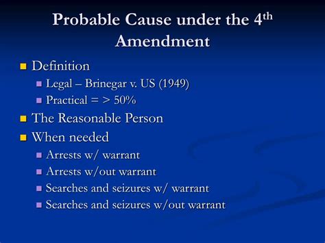 PPT - CP Lesson 3: Probable Cause, Warrants & Arrests PowerPoint ...