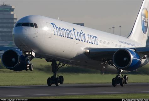 G DAJC Thomas Cook Airlines Boeing 767 31KER Photo By Martyn Gill ID