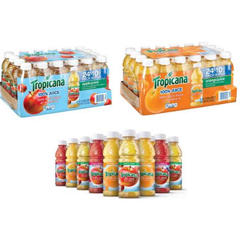 24 Bottles Of Tropicana Apple Orange Juice Or Variety Pack Pzdeals