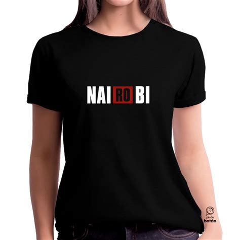 Camiseta La Casa De Papel Nair Bi Netflix Unissex Pta Elo