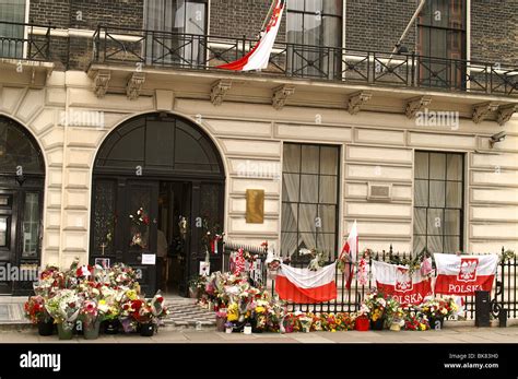 Polish Embassy at London after Polish president - Lech Kaczynski plane crash, On 10 April 2010 ...