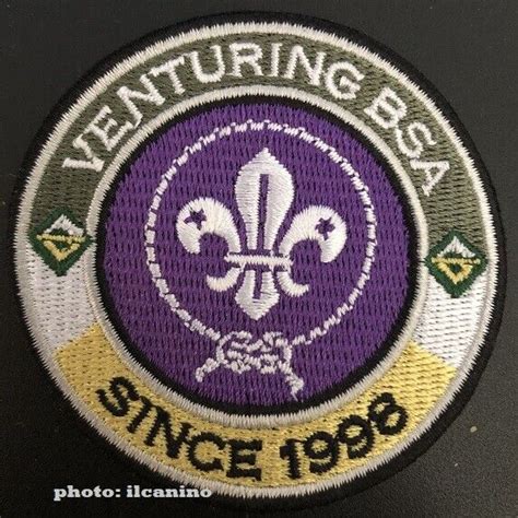 Venturing Bsa Since 1998 Uniform World Crest Wosm Ring Patch