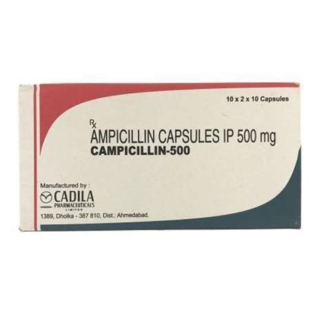 Campicillin Mg Ampicillin Mg Capsules At Rs Stripe