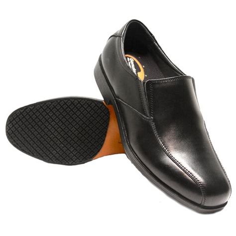 Genuine Grip® 9550 Men S Size 13 Wide Width Black Slip On Non Slip Dress Shoe