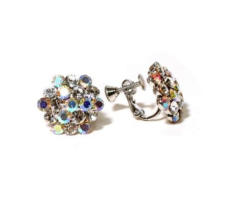 AZ0014-1 16mm AB Mixed Cluster Earrings (Clip-ons) - FH2 Competition ...