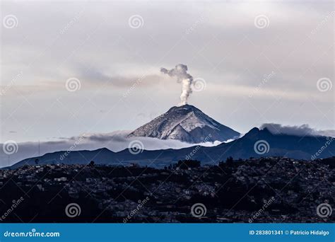 Cotopaxi Volcano from Quito Stock Image - Image of cold, glorious ...