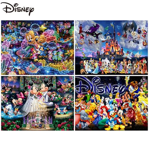 Disney Princess Pintura Diamante Full Drill Castelo Mosaico Cartoon