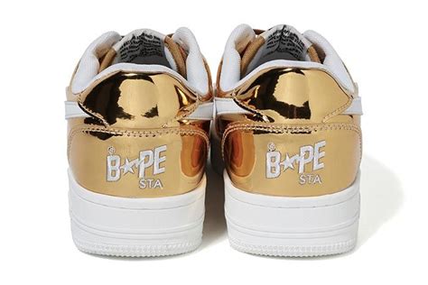 The Bape Sta Gets Bedazzled In Gold And Silver Sneaker Freaker