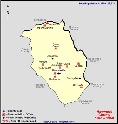 Haywood County, NC - 1941 to 1950