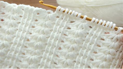 Tunisian Crochet Pattern With Very Easy Row Loops Crochet Youtube