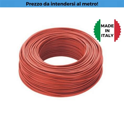 Cavo Unipolare FS17 2 5 Mm2 Rosso 450 750V MADE IN ITALY Flessibile